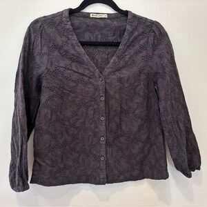 Marine Layer women’s XS woven button down floral print blouse